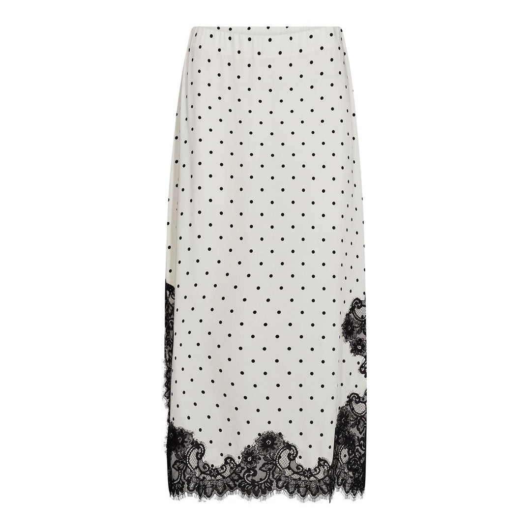 AmeliCC Dot Lace Skirt  Off White