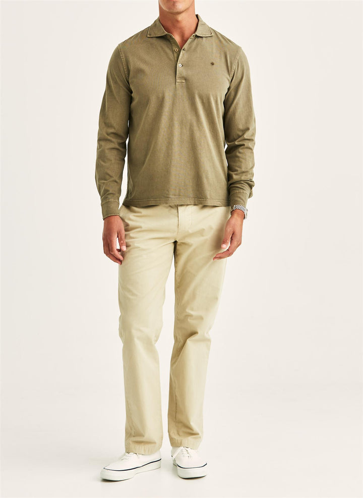 Harland LS Polo Shirt  Olive