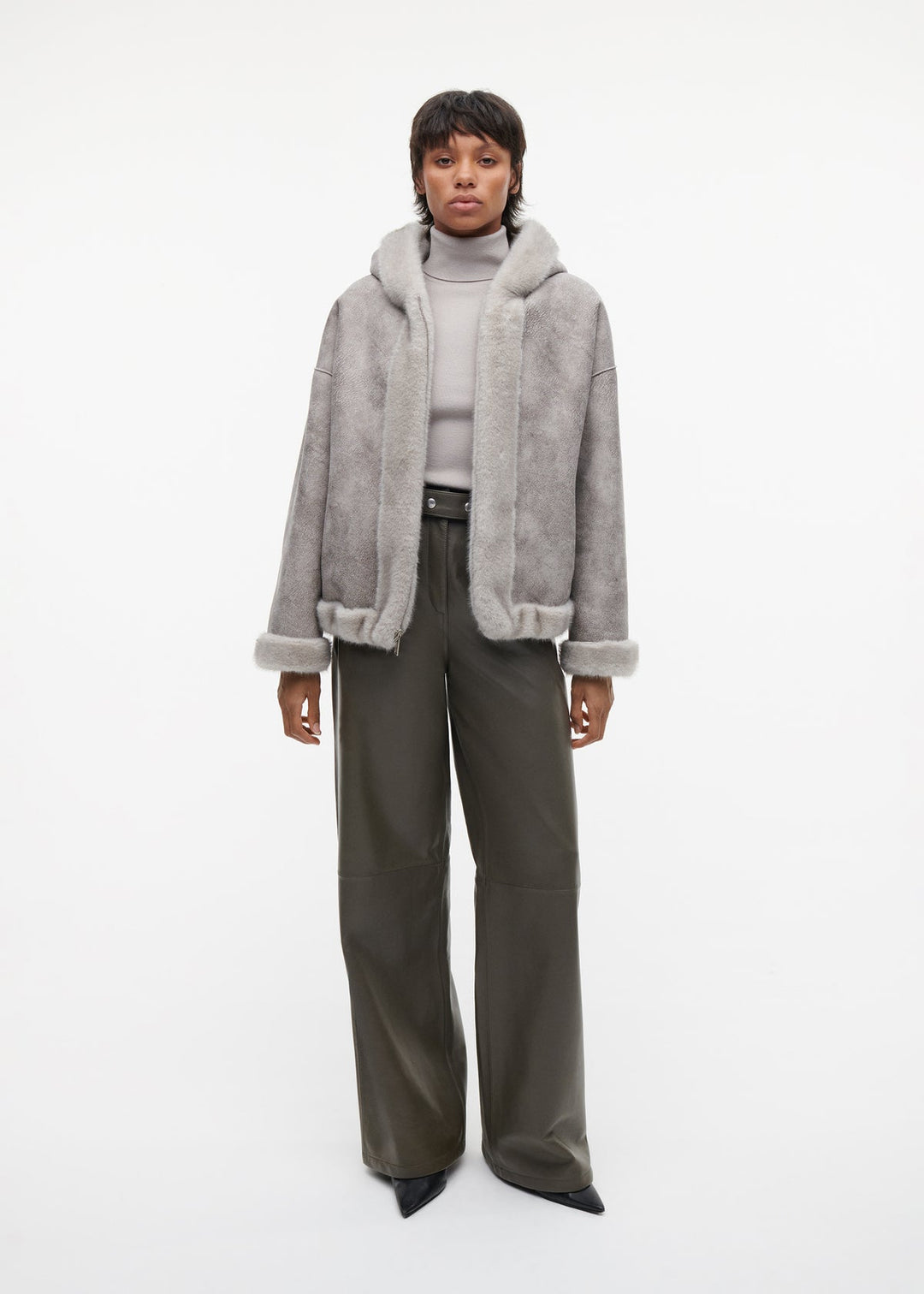 RUBY FAUX MINK  Clay