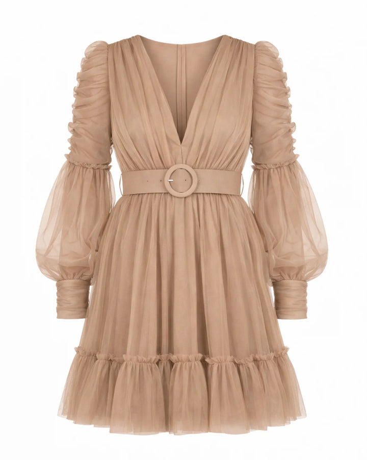 AURORA KJOLE  Khaki