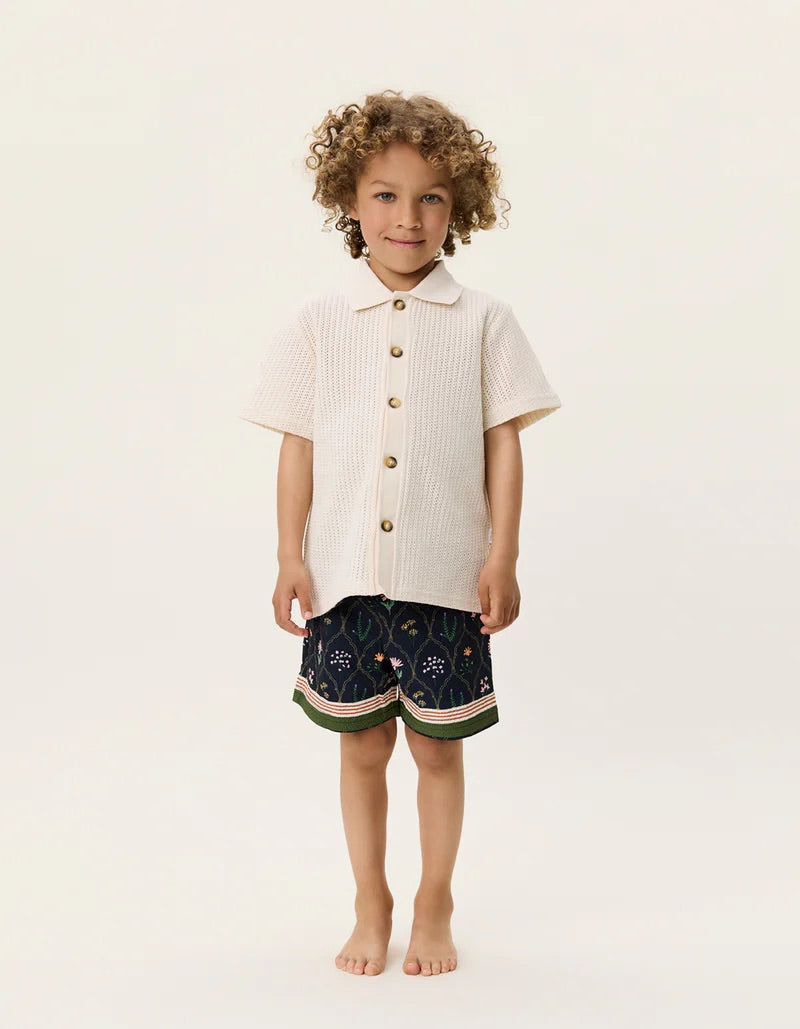 Axel SS Shirt KIDS  Light Ivory