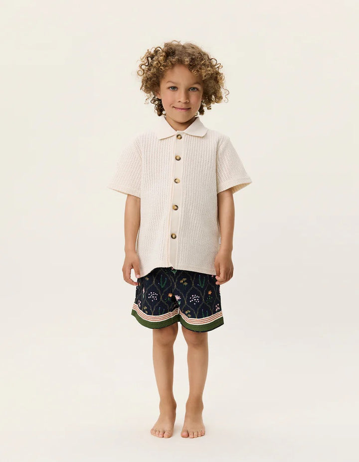 Axel SS Shirt KIDS  Light Ivory