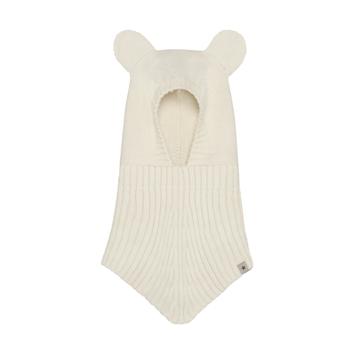 Balaclava Ears Wool Knit  Off-White