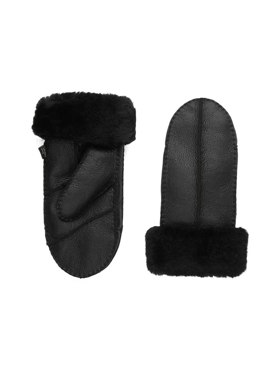 RHJuno Sheepskin Mittens  Black