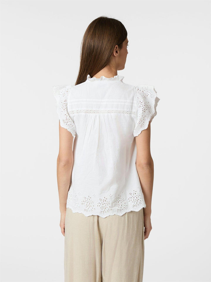 KYOTI EMBROIDERY TOP  White