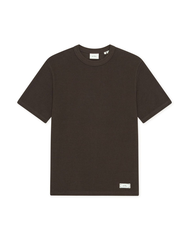 Label Waffle T-Shirt Delicioso Brown