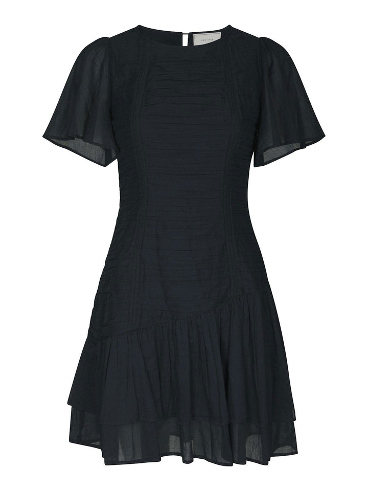 Circle S Voile Dress  Navy
