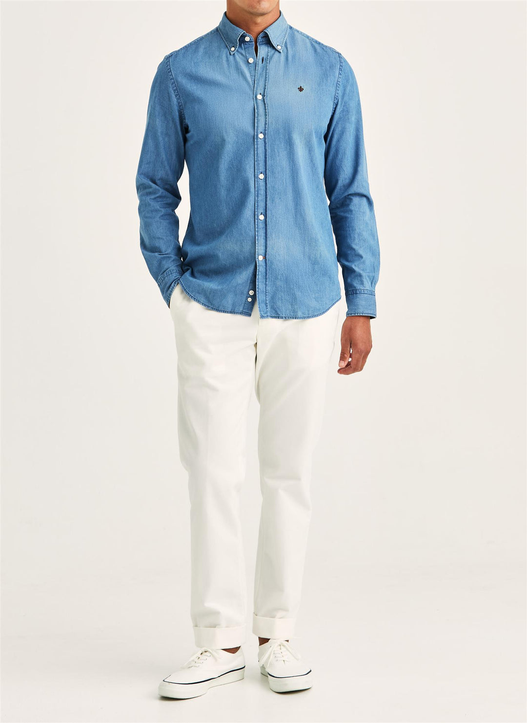 Light Denim Shirt-Slim Fit  Blue