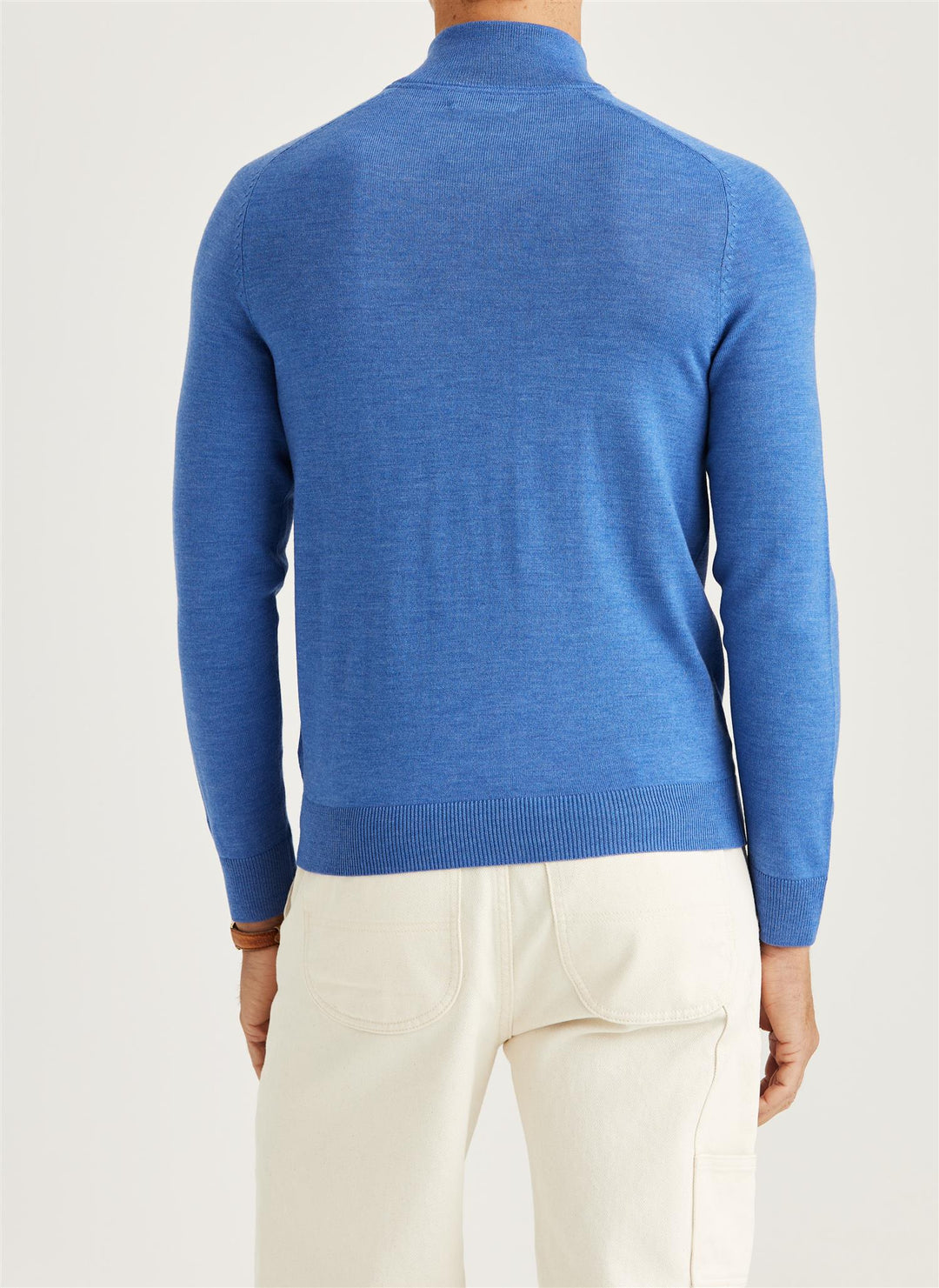 Merino John Zip  Blue