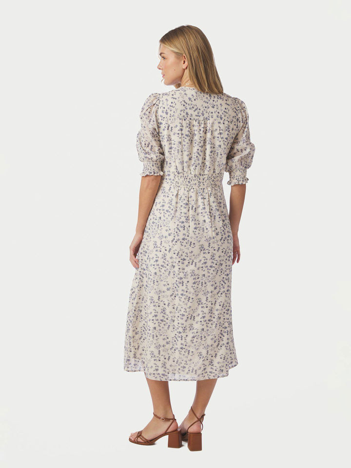 Valley Structure Flower Dress  Off White