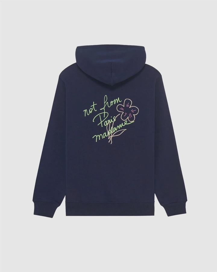 Le Hoodie Slogan Esquisse  Navy