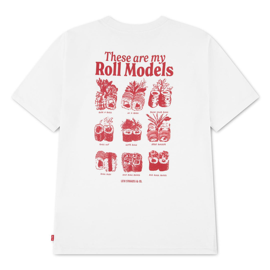 ROLL MODELS TEE  Bright White