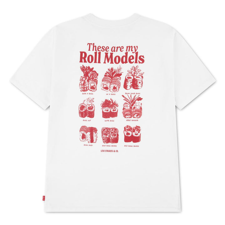 ROLL MODELS TEE  Bright White