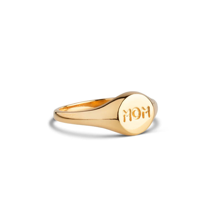 Ring, Mom Signet  925S/Gp