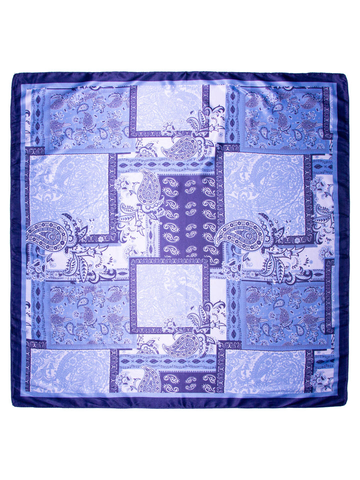 Skjerf paisley  Blå
