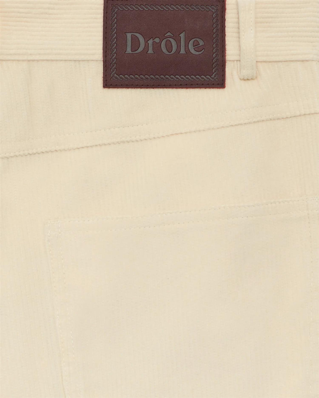 Le Pantalon Baggy Velours  Ecru