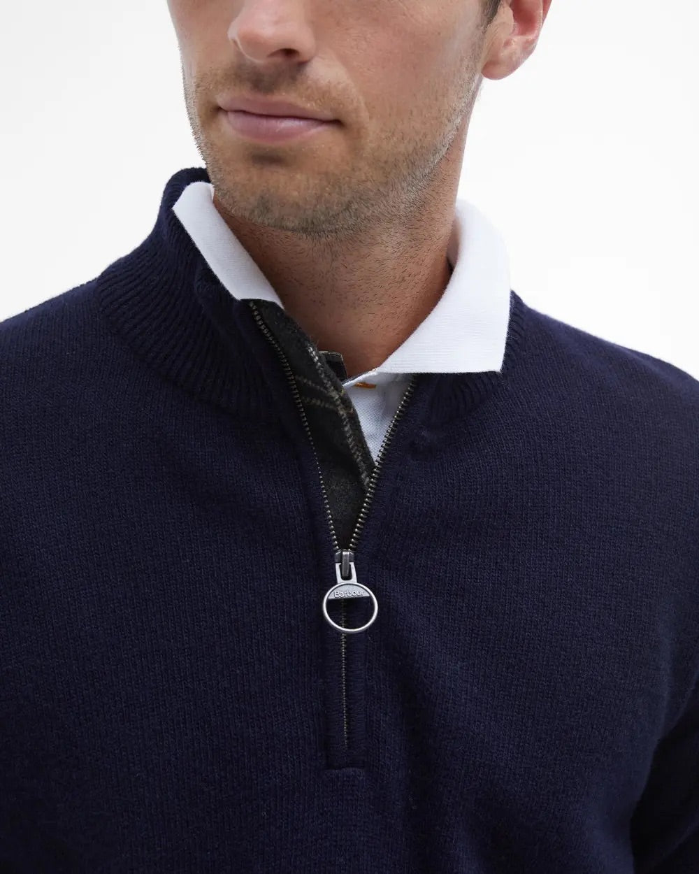 Holden Half Zip Knitted Jumper  Navy