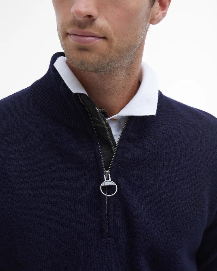 Holden Half Zip Knitted Jumper  Navy