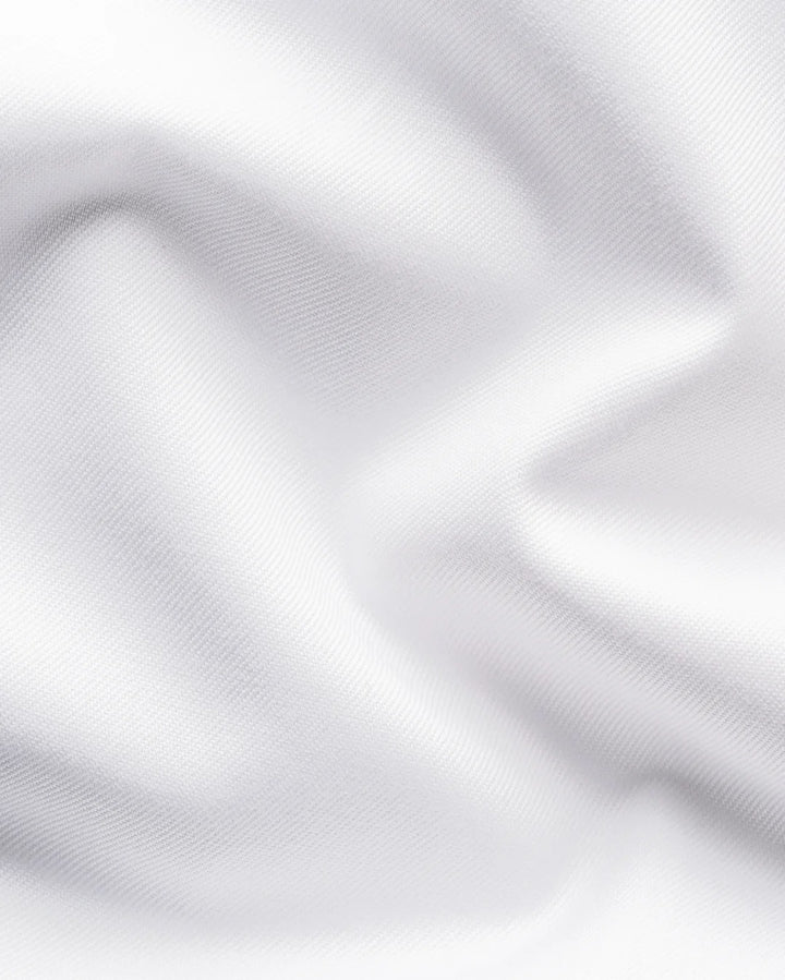 Paisley Effect Sign Twill Contemporary  White