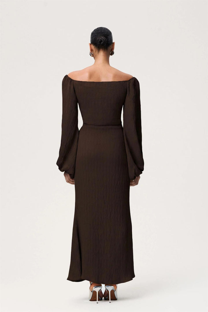 Reno Maxi Dress  Brown