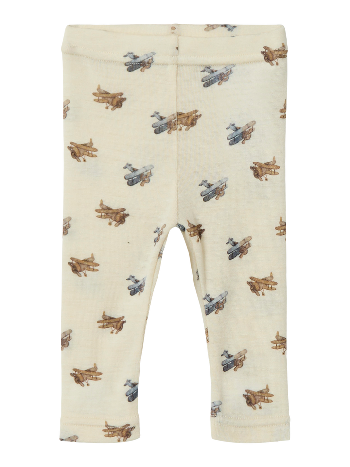 NBMNALU WO/MO SLIM LEGGING LIL NOOS  Offwhite