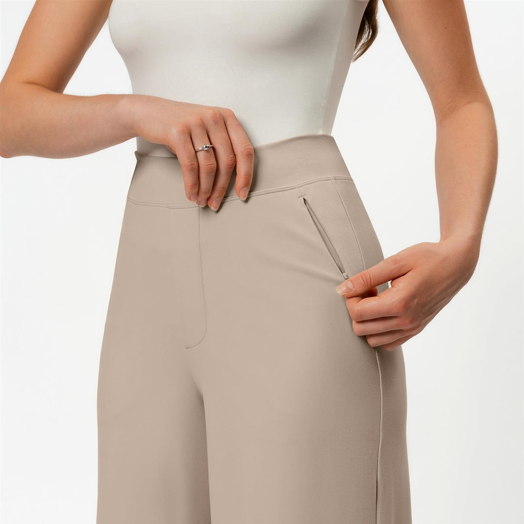 Asana Wide Pant 32"L  Tan