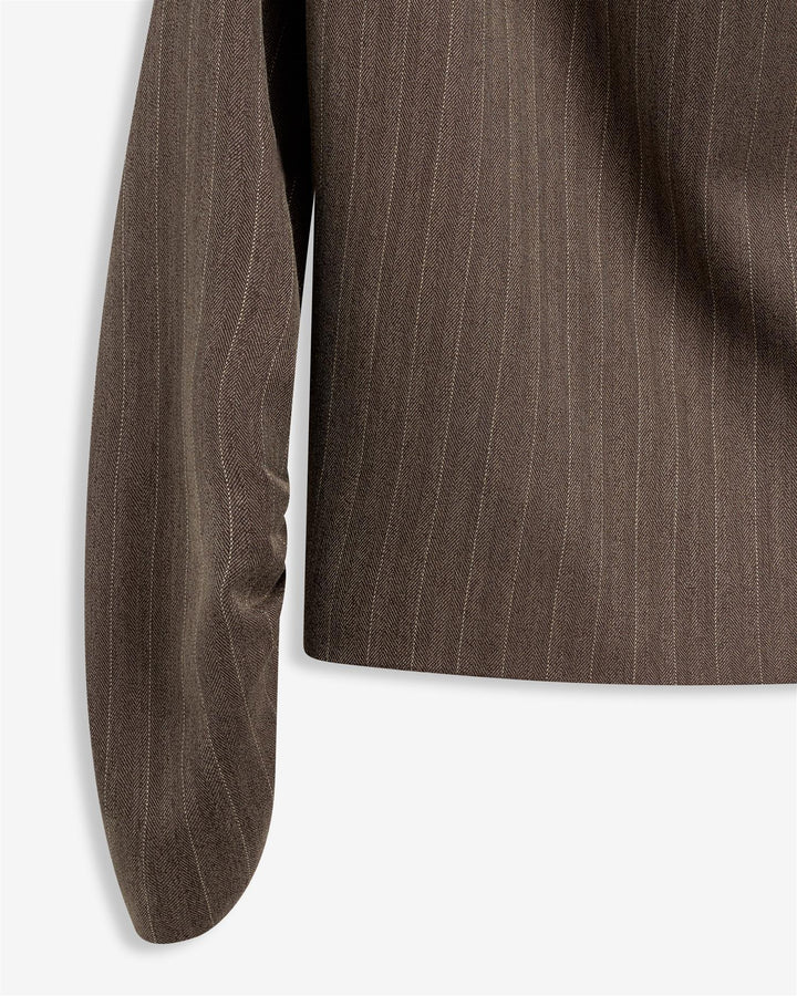 Beverly Structured Top  Mole Stripe