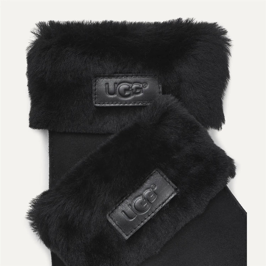 Sheepskin seamed glove  Black