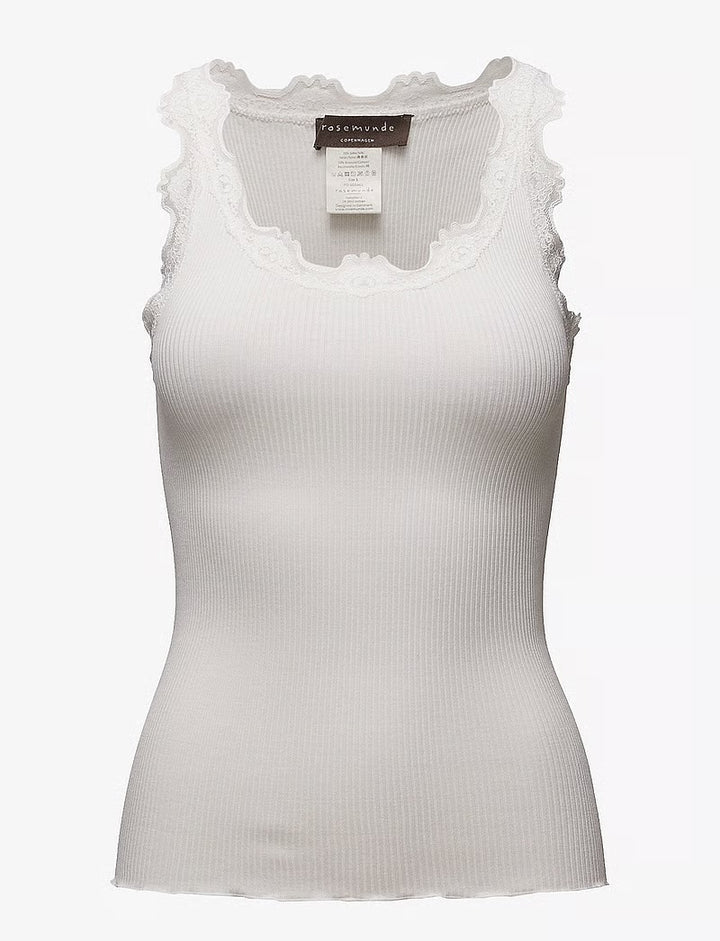 RWBabette SL U-neck Lace Top  New White
