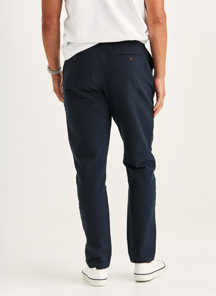 Fenix Seersucker Trouser  Blue