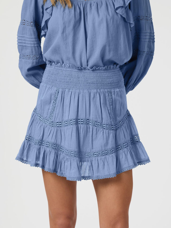 Robby S Voile Skirt  Smoke Blue