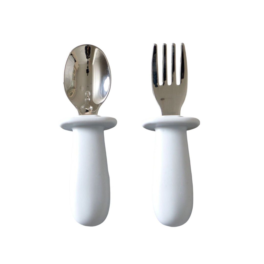 Baby Cutlery Set  Glacier Grey