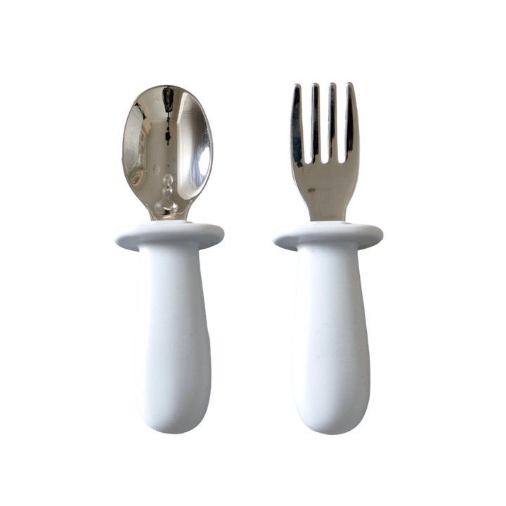 Baby Cutlery Set  Glacier Grey