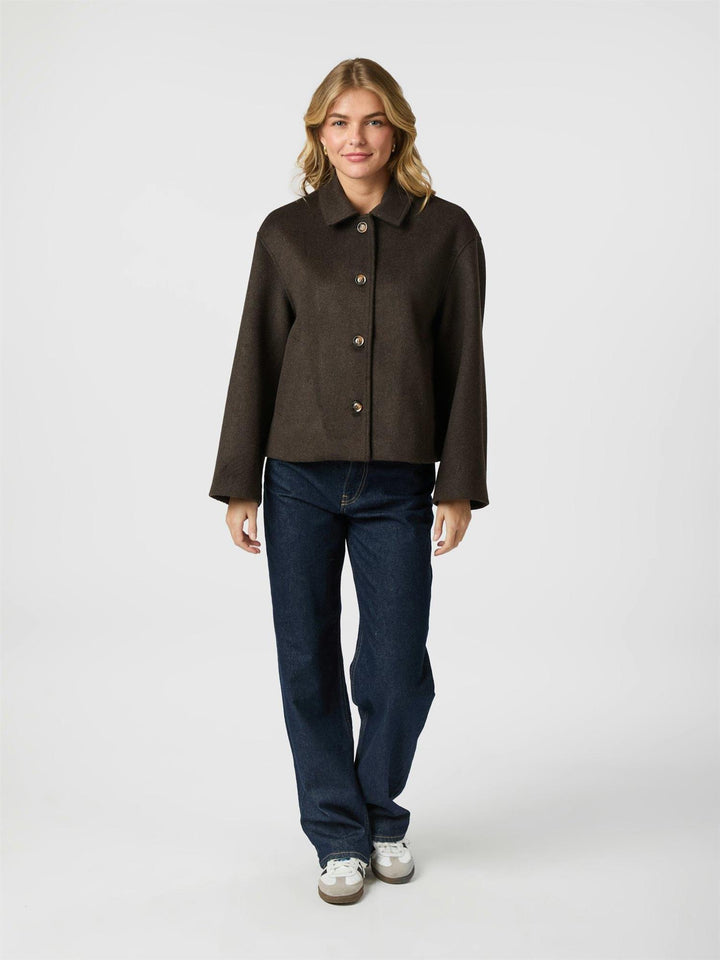 Hamra Wool Jacket  Chocolate Brown