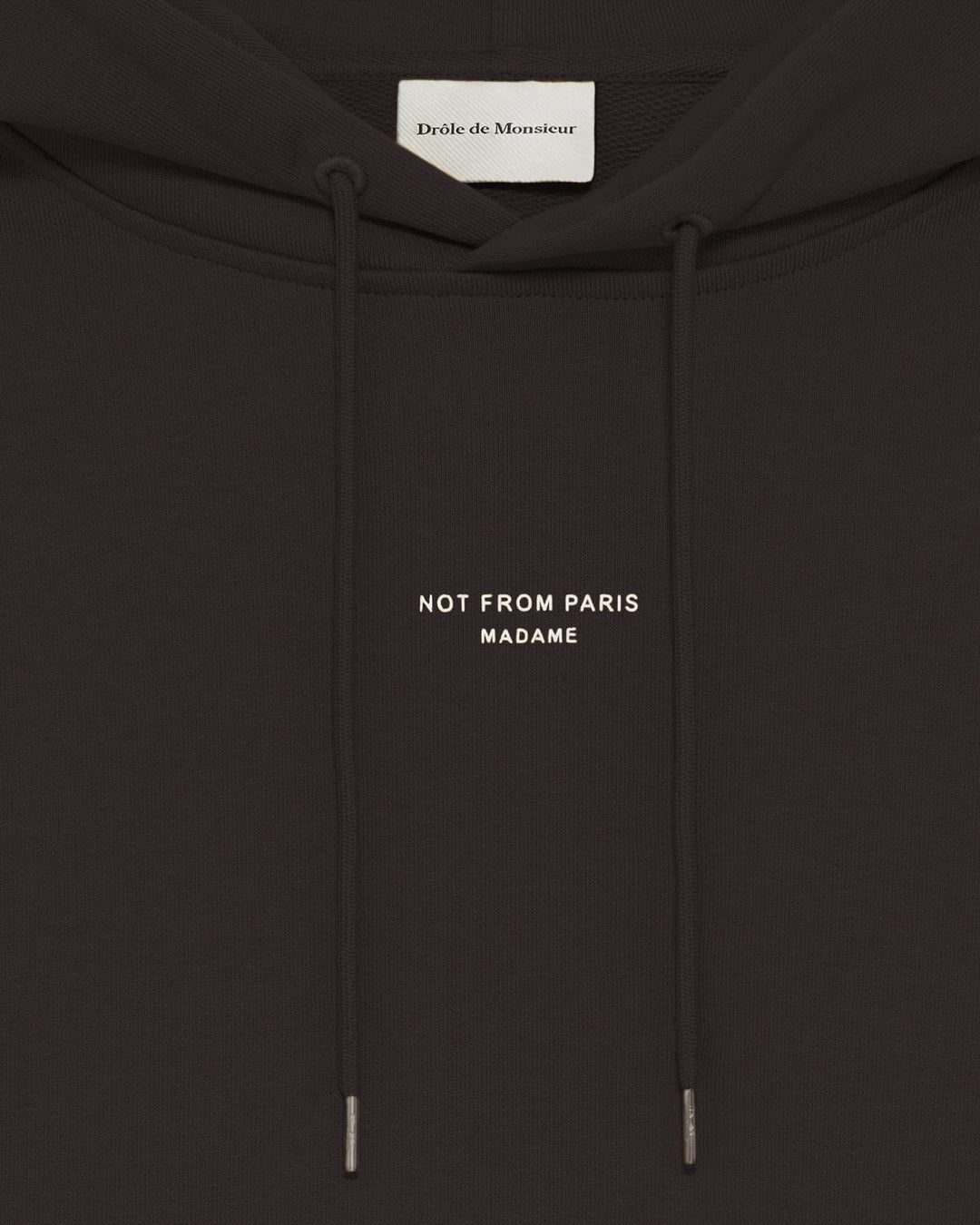 Le Hoodie Slogan Classique  Dk Brown