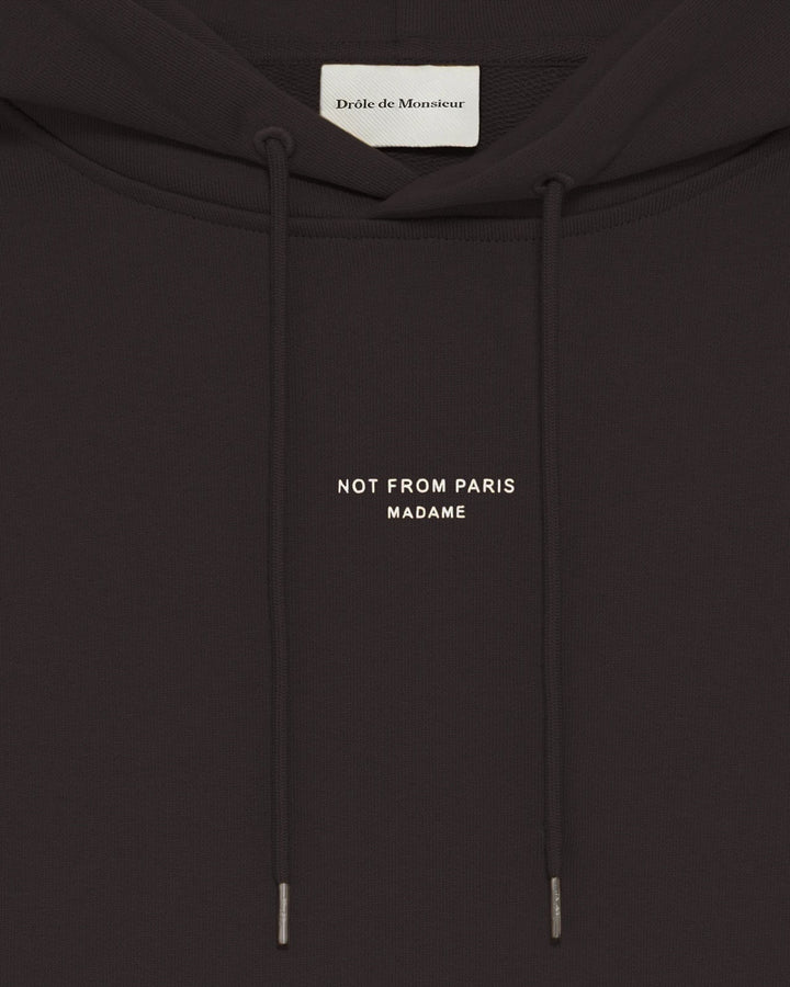 Le Hoodie Slogan Classique  Dk Brown