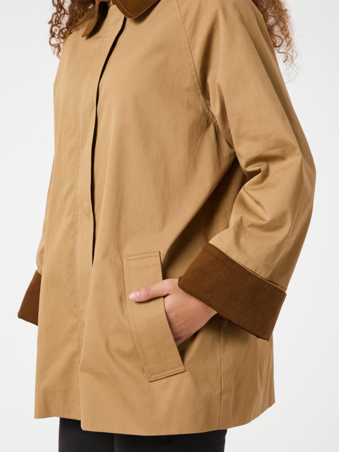 Anastacia Cord Jacket  Dark Tan