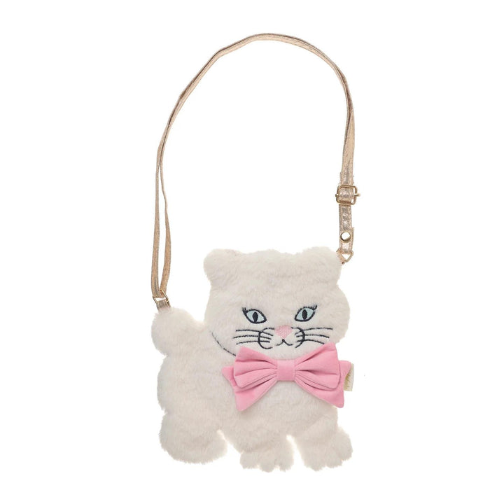 CUTE KITTEN FLUFFY BAG  White