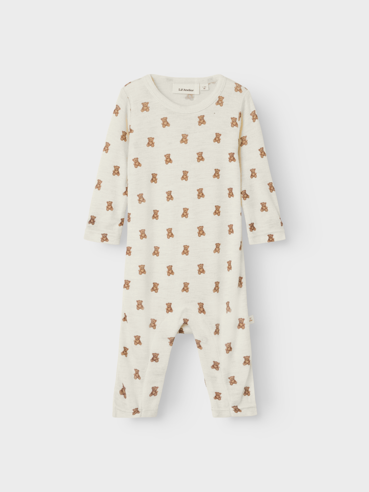 NBNNALU WO/MO LS SLIM SUIT LIL  Offwhite