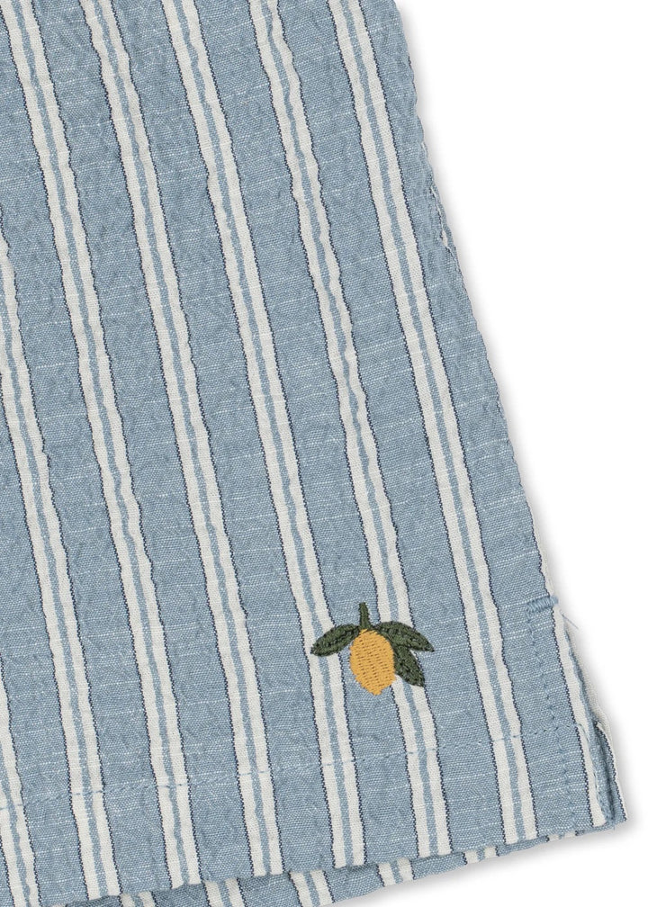 ELLIOT SHORTS GOTS  Trio Bleu Stripe