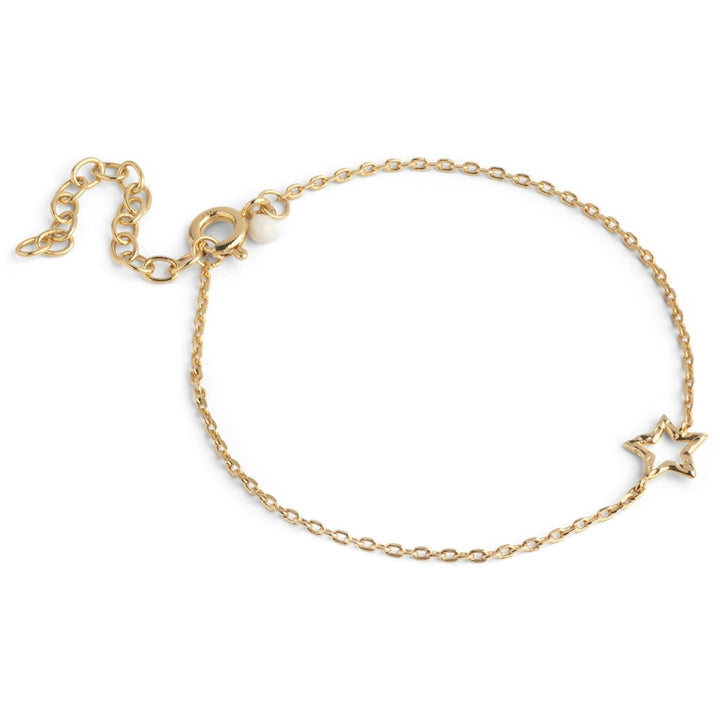 Bracelet, Organic Star Gold Plated