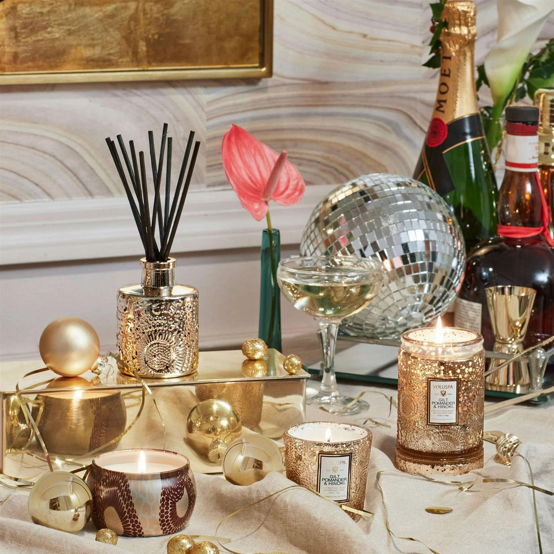 REED DIFFUSER  Gilt Pomander & Hinoki