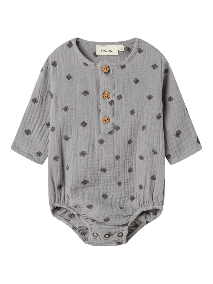 NBMKOALA LS LOOSE SHIRT BODY LIL  Mellomgrå