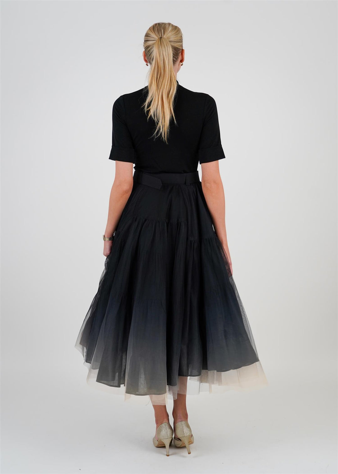 City Ombre Skirt  Black