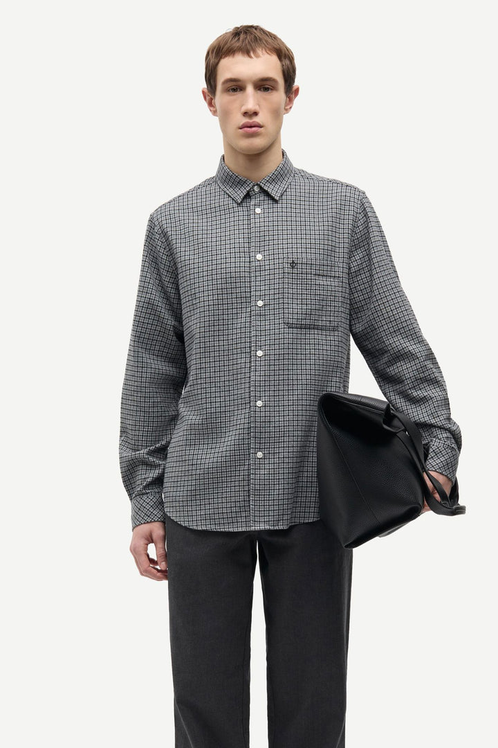 Saliam Nj Shirt 15839  Grey Mel. Ch.