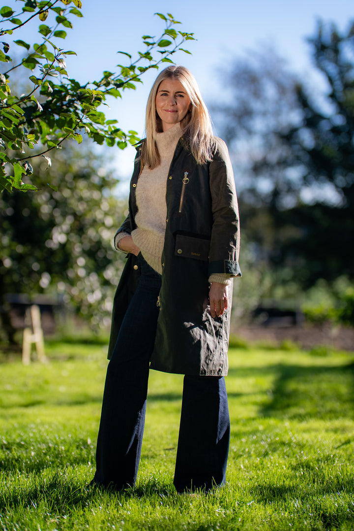 Barbour Evette Wax Jacket  Fern/Beech/Ancient Tartan