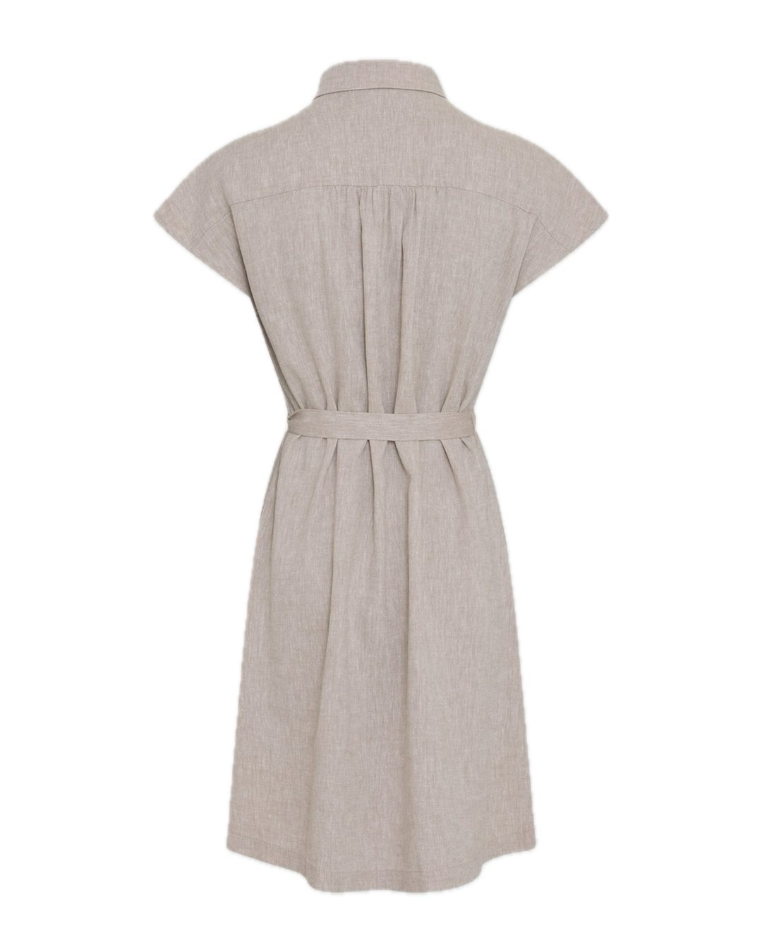 Mschviana Ginia Ss Shirt Dress  Beige