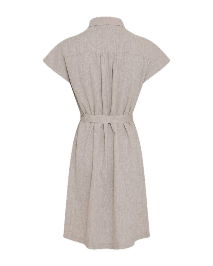 Mschviana Ginia Ss Shirt Dress  Beige