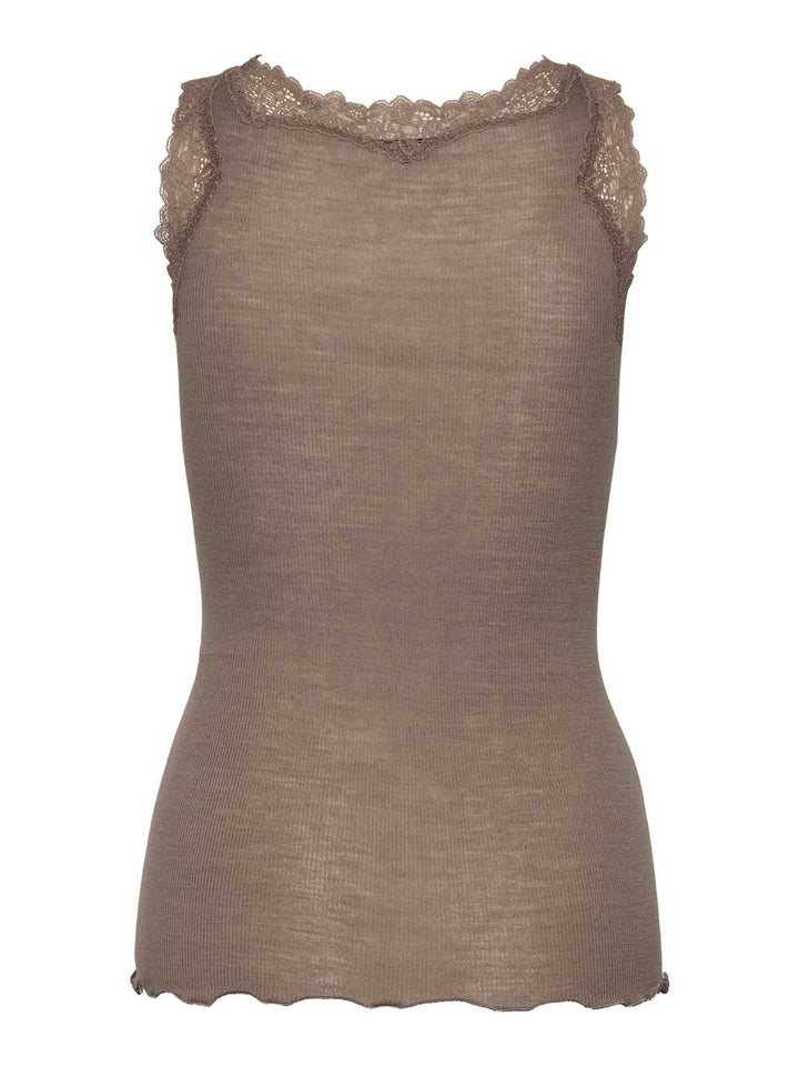RWBurlington Wool SL Lace Top  Walnut