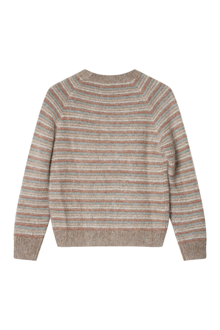 Maddox Stripe  Brown Melange Combo